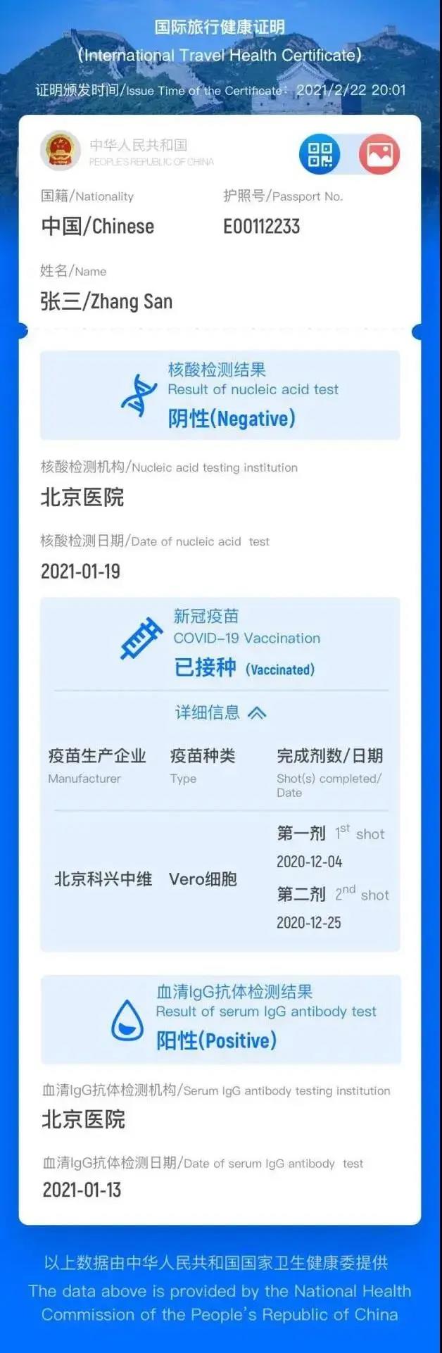 国旅健康证明