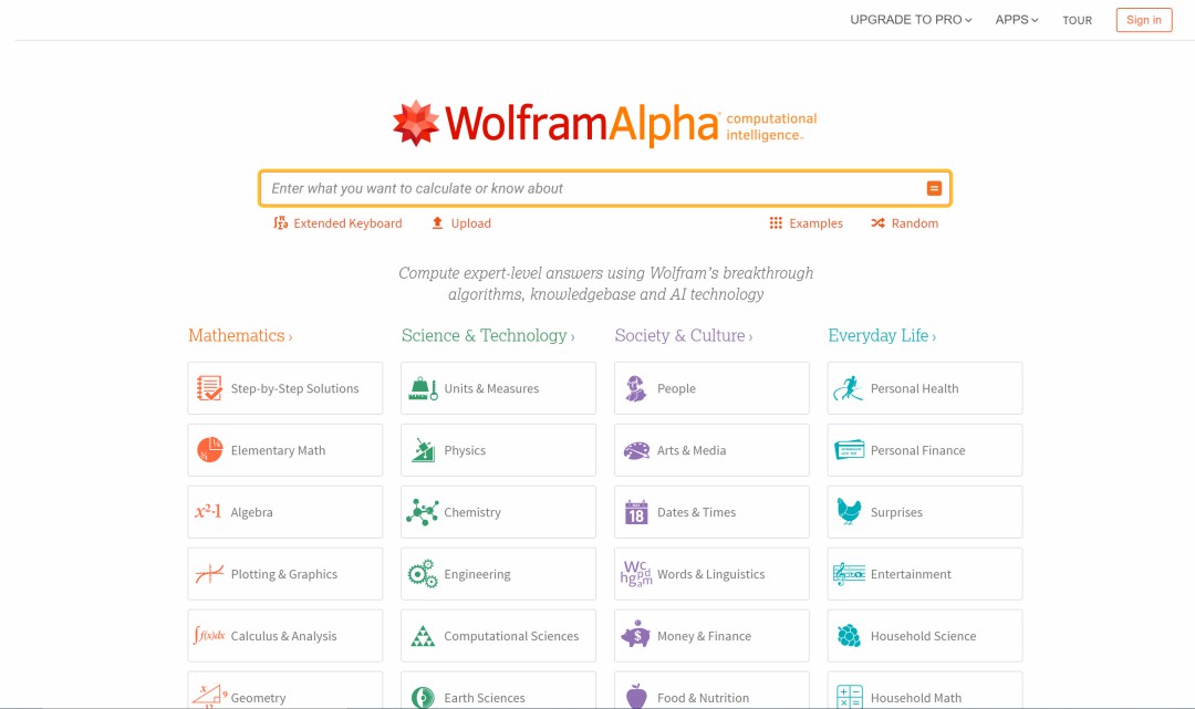 WolframAlpha