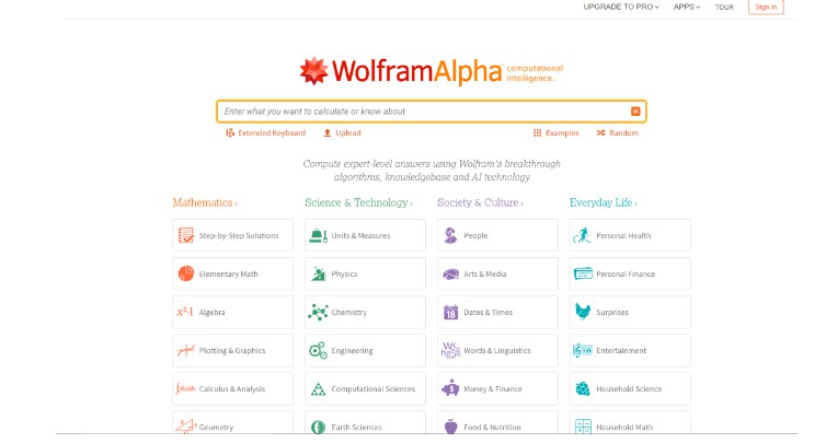 WolframAlpha WolframAlpha